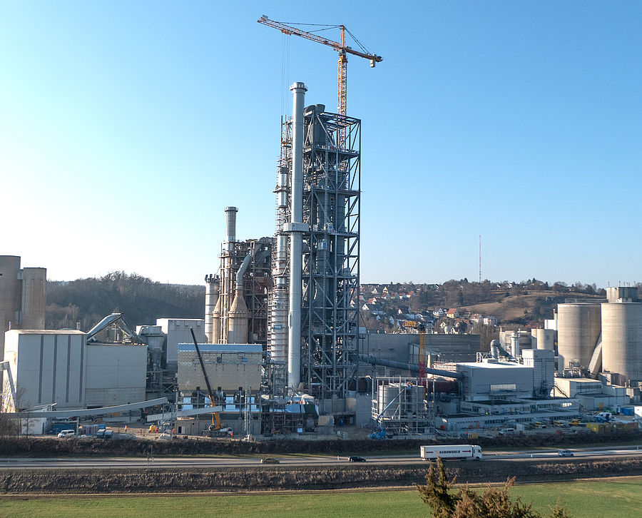 Pre-heat exchanger, cement plant Harburg 4