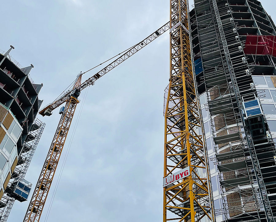 Construction des tours Cactus à Copenhague 2