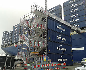 Launching ceremony of a ship Hamburg