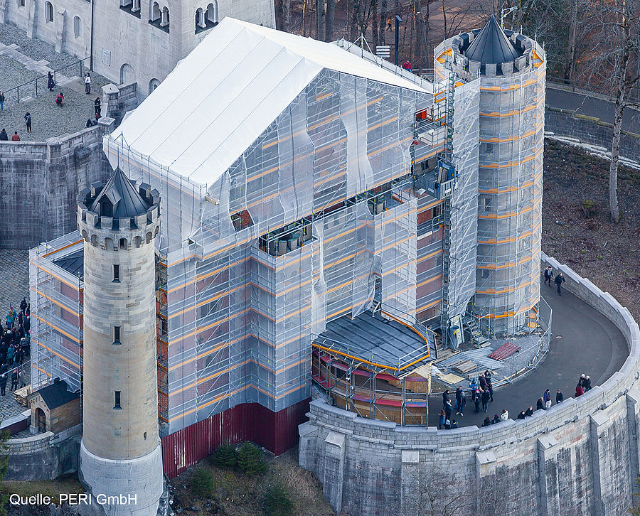 Bâtiment de la porte du château de Neuschwanstein 2