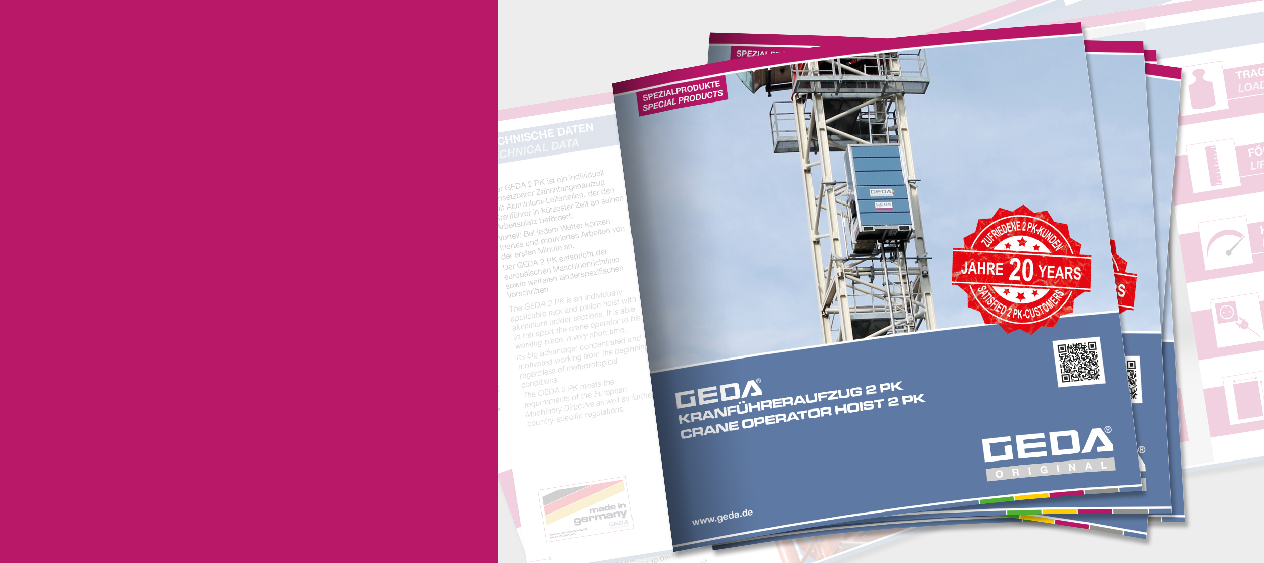 Bau & Industrieaufzüge vom Experten GEDA