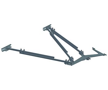 Set of mast ties