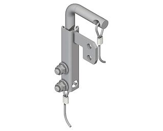 Gate key with attachment