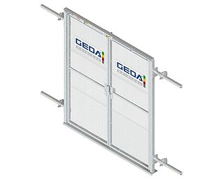 Hohe - geschlossene Etagensicherungstür