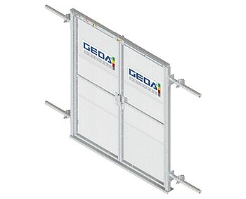 Hohe - geschlossene Etagensicherungstür