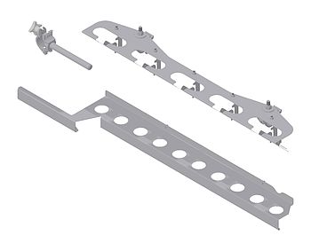 Transport frame for scaffolding parts