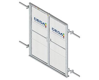 Hohe - geschlossene Etagensicherungstür