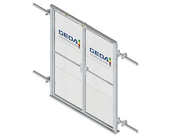 Hohe - geschlossene Etagensicherungstür