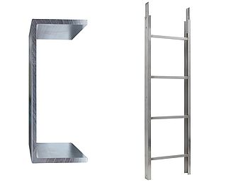 Ladder section 150/200 kg - 2 m